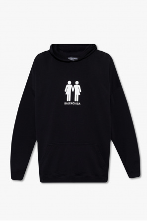 稀少XS★SALE★メンズBALENCIAGA★FREEフーディ BALENCIAGA】Lion Club Lined Hoodie フーディ (BALENCIAGA